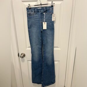Good American Good Legs Flare Jeans - Size 1